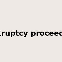 bankruptcy proceedings是什么意思