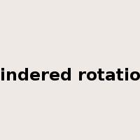 hindered rotation是什么意思