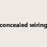concealed wiring是什么意思