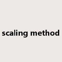 scaling method是什么意思