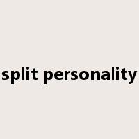 split personality是什么意思