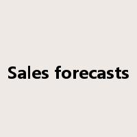 Sales forecasts是什么意思