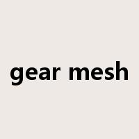 gear mesh是什么意思