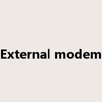 External modem是什么意思
