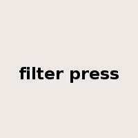 filter press是什么意思