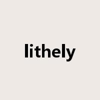 lithely是什么意思