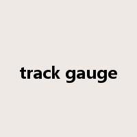 track gauge是什么意思