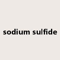 sodium sulfide是什么意思