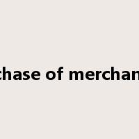 purchase of merchandise是什么意思