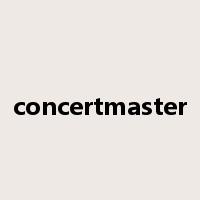 concertmaster是什么意思