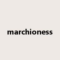 marchioness是什么意思