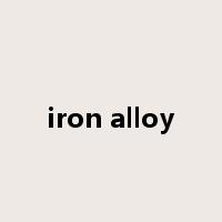 iron alloy是什么意思
