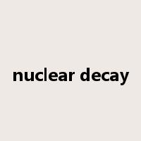 nuclear decay是什么意思