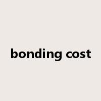 bonding cost是什么意思