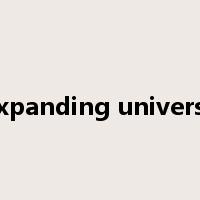 expanding universe是什么意思