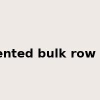 implemented bulk row fetching是什么意思