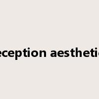 reception aesthetics是什么意思