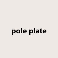 pole plate是什么意思
