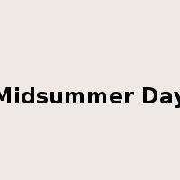 Midsummer Day是什么意思