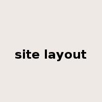 site layout是什么意思