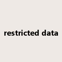 restricted data是什么意思