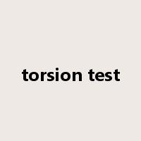 torsion test是什么意思