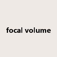 focal volume是什么意思