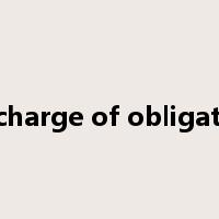 discharge of obligation是什么意思