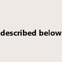 described below是什么意思