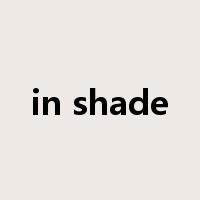 in shade是什么意思