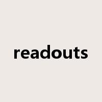 readouts是什么意思