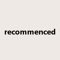recommenced是什么意思