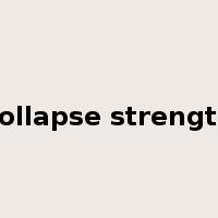collapse strength是什么意思