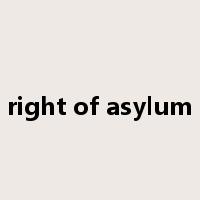 right of asylum是什么意思