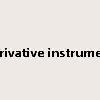 derivative instrument是什么意思