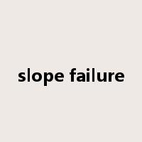 slope failure是什么意思
