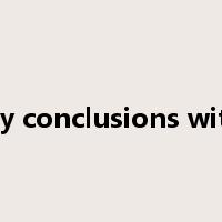 try conclusions with是什么意思