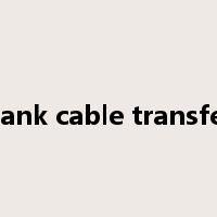 bank cable transfer是什么意思