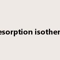 desorption isotherm是什么意思