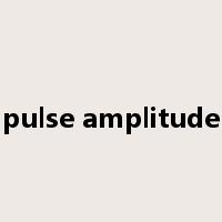 pulse amplitude是什么意思
