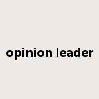 opinion leader是什么意思