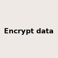 Encrypt data是什么意思