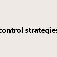 control strategies是什么意思