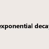 exponential decay是什么意思