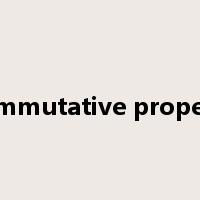 Commutative property是什么意思