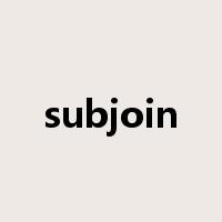 subjoin是什么意思