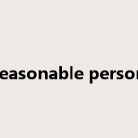 reasonable person是什么意思
