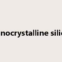 monocrystalline silicon是什么意思