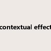 contextual effect是什么意思