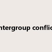 intergroup conflict是什么意思